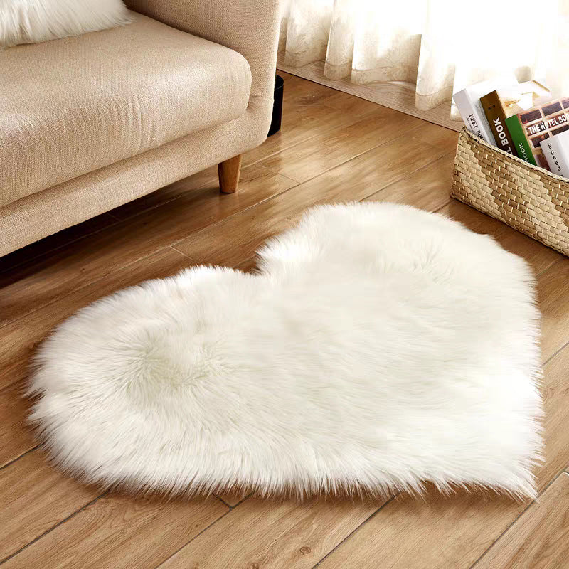 Heart-shaped rug