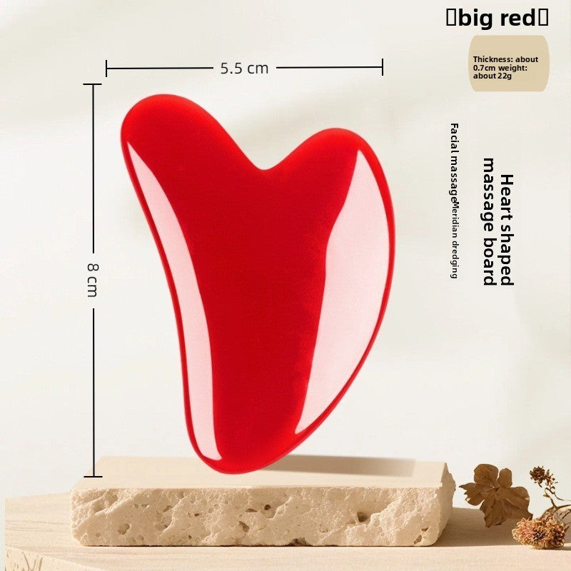 Heart-shaped scraping board