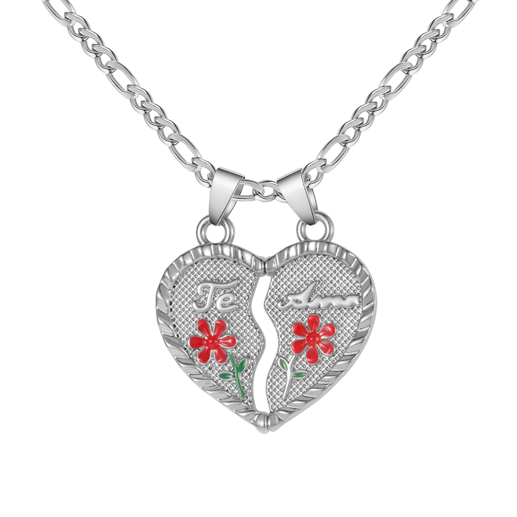 Heart-Shaped Split Couple Necklaces