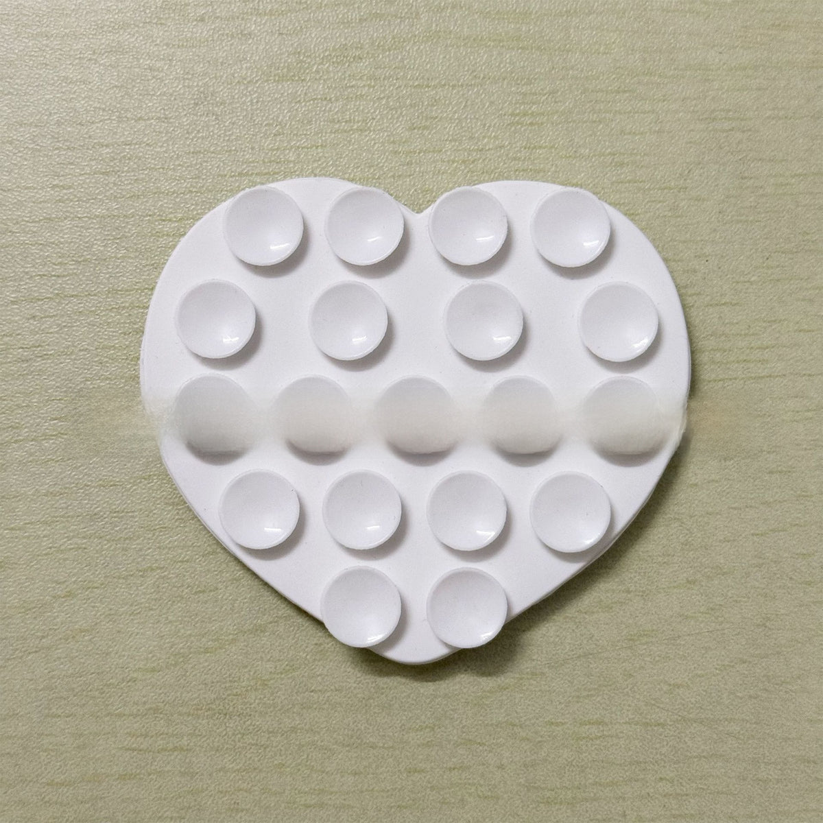 Heart-shaped suction cup phone holder