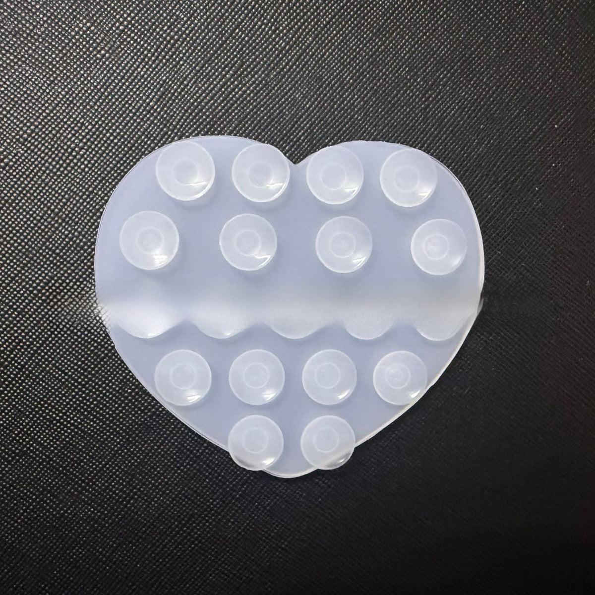 Heart-shaped suction cup phone holder