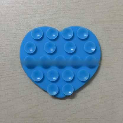 Heart-shaped suction cup phone holder