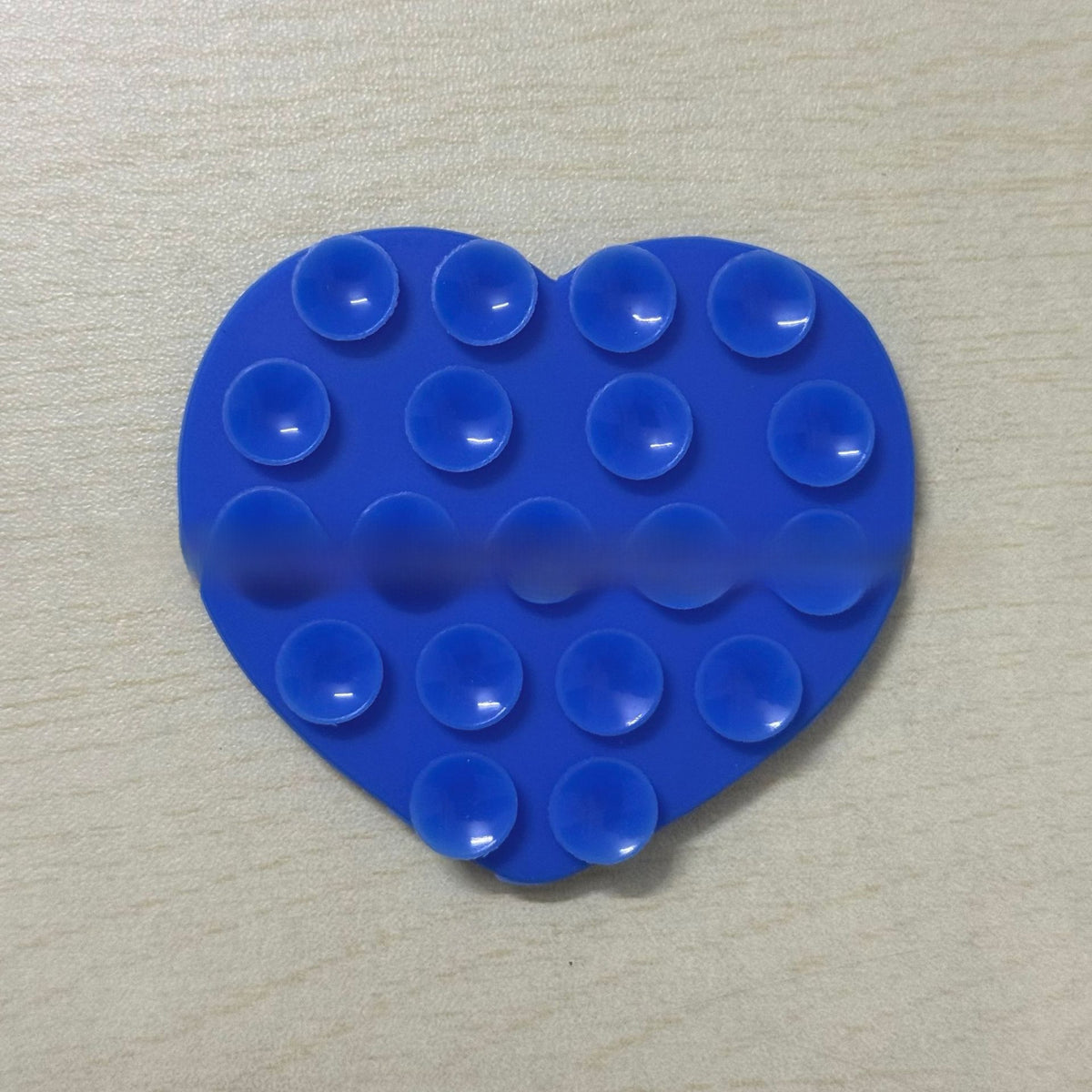 Heart-shaped suction cup phone holder