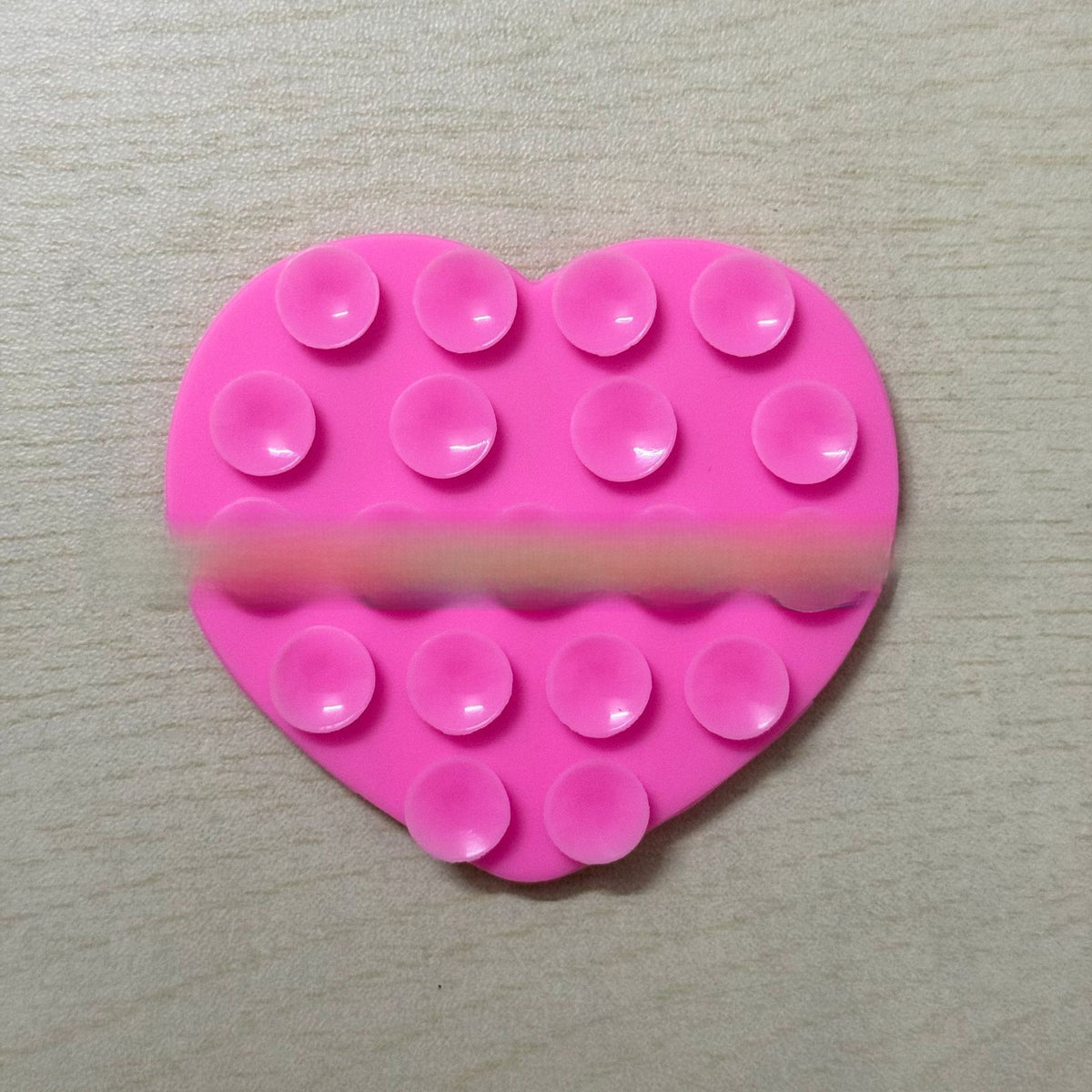 Heart-shaped suction cup phone holder