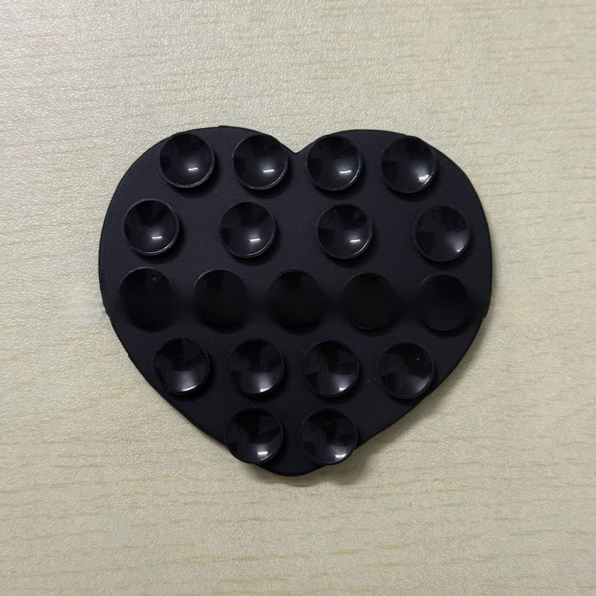 Heart-shaped suction cup phone holder