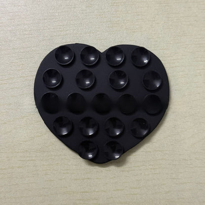 Heart-shaped suction cup phone holder