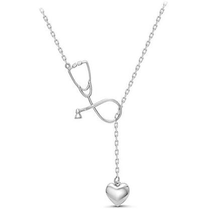 Heart Shaped Y Necklace