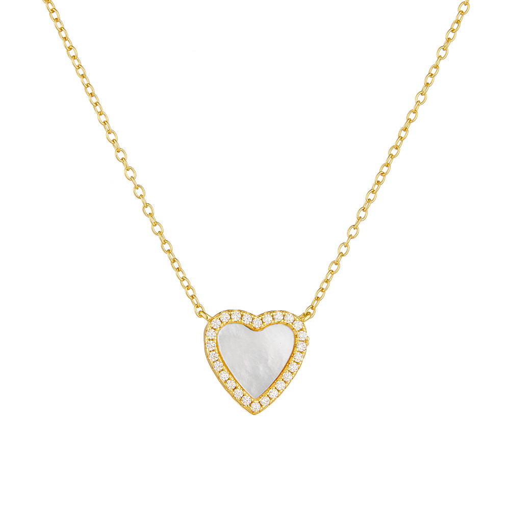 Heart Shell Pendant Necklace