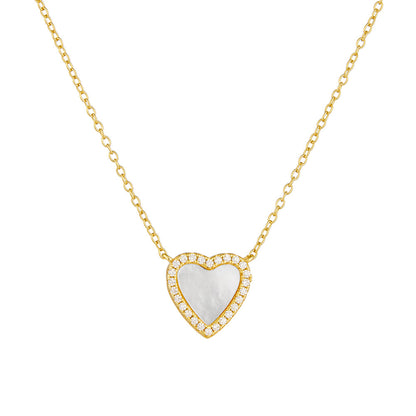 Heart Shell Pendant Necklace