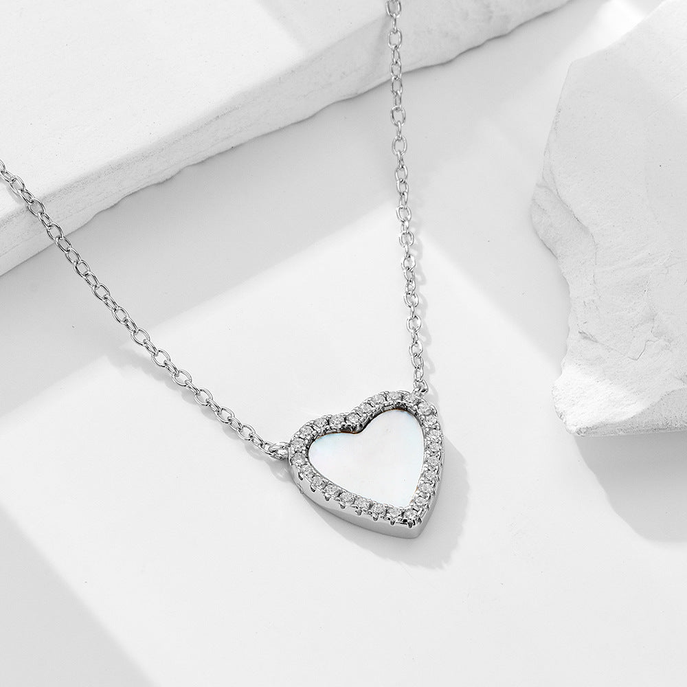 Heart Shell Pendant Necklace