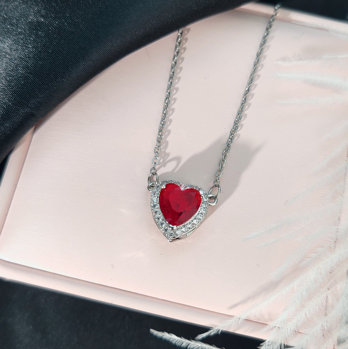 Heart Sword Pendant Titanium Steel Necklace
