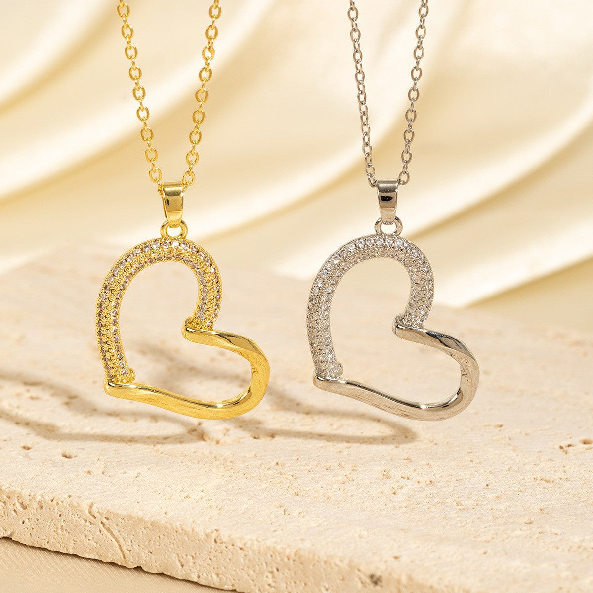 Heart Zircon Necklace