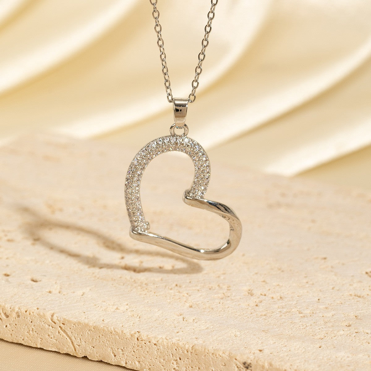 Heart Zircon Necklace