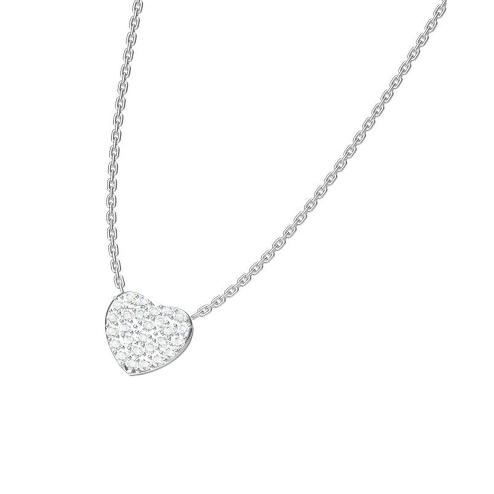 Heart Zircon Steel Necklace