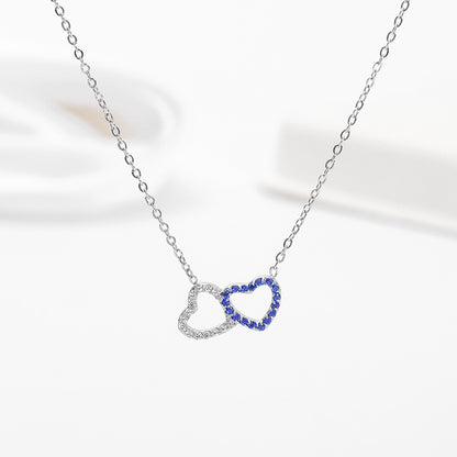 Heart Zircon Steel Necklace