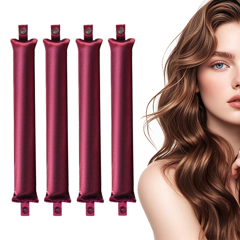 Heat-free Satin Hair Curling Tool for Overnight Use