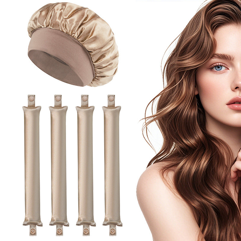 Heat-free Satin Hair Curling Tool for Overnight Use