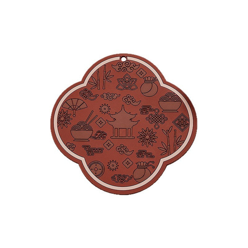 Heat-insulating soft rubber coasters
