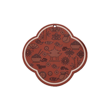 Heat-insulating soft rubber coasters