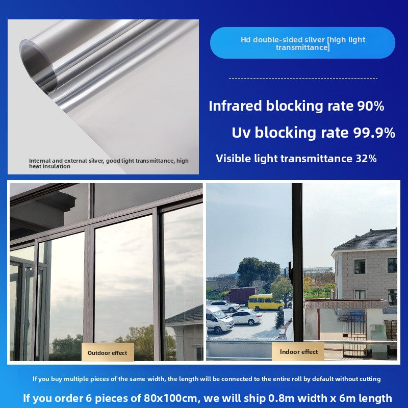 Heat Insulation Anti Peep Glass Sticker Film