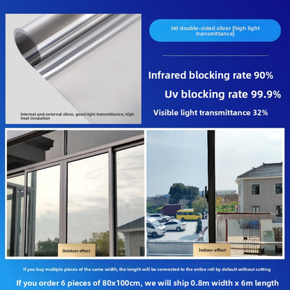 Heat Insulation Anti Peep Glass Sticker Film