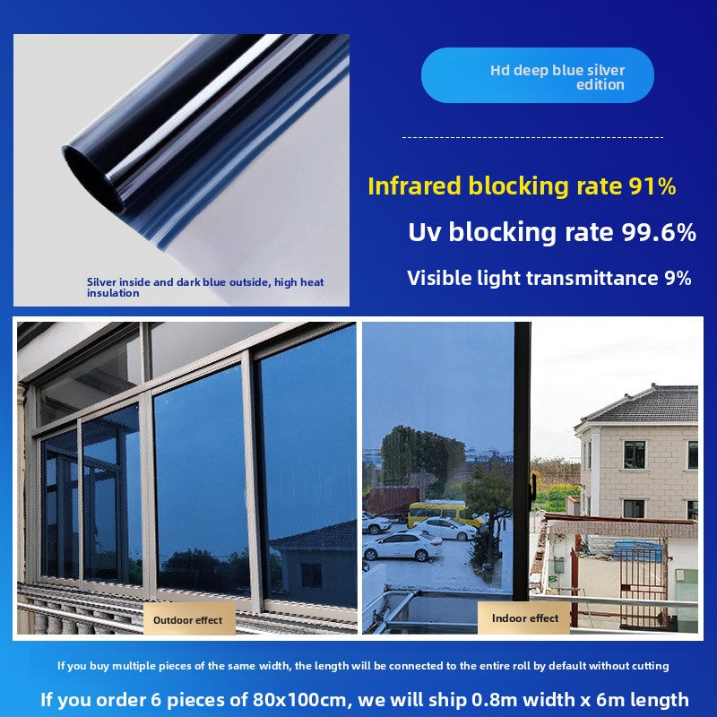 Heat Insulation Anti Peep Glass Sticker Film