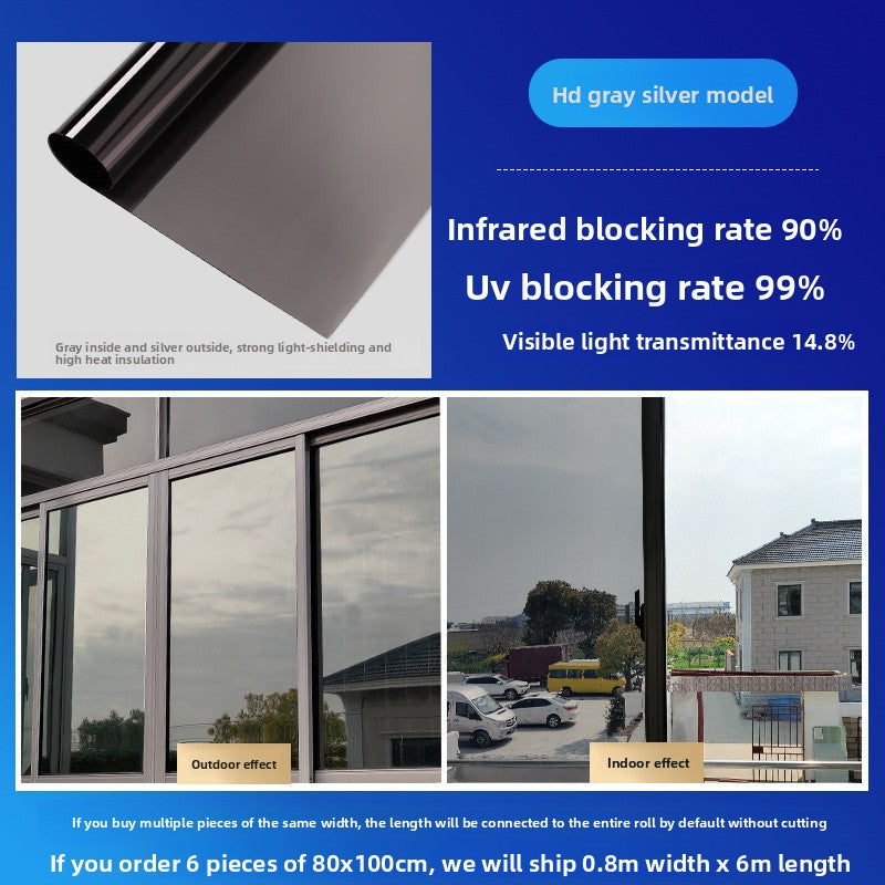 Heat Insulation Anti Peep Glass Sticker Film
