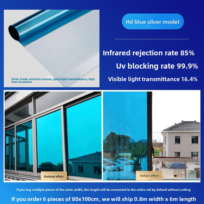 Heat Insulation Anti Peep Glass Sticker Film