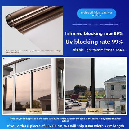 Heat Insulation Anti Peep Glass Sticker Film