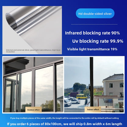 Heat Insulation Anti Peep Glass Sticker Film