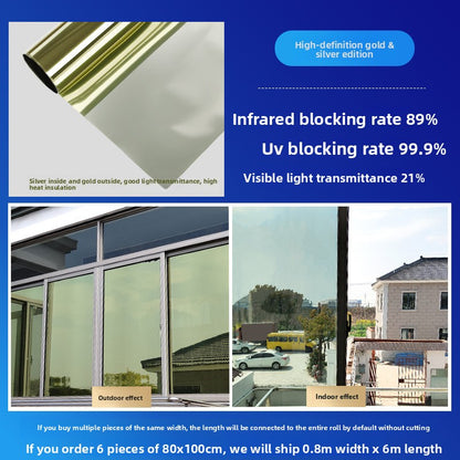 Heat Insulation Anti Peep Glass Sticker Film