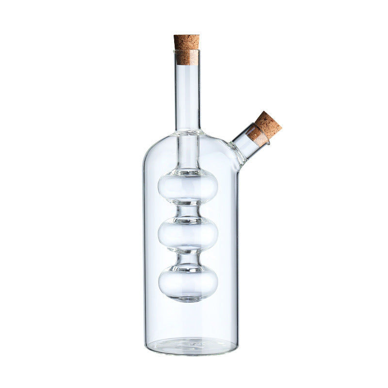 Heat-resistant glass soy sauce and vinegar bottle
