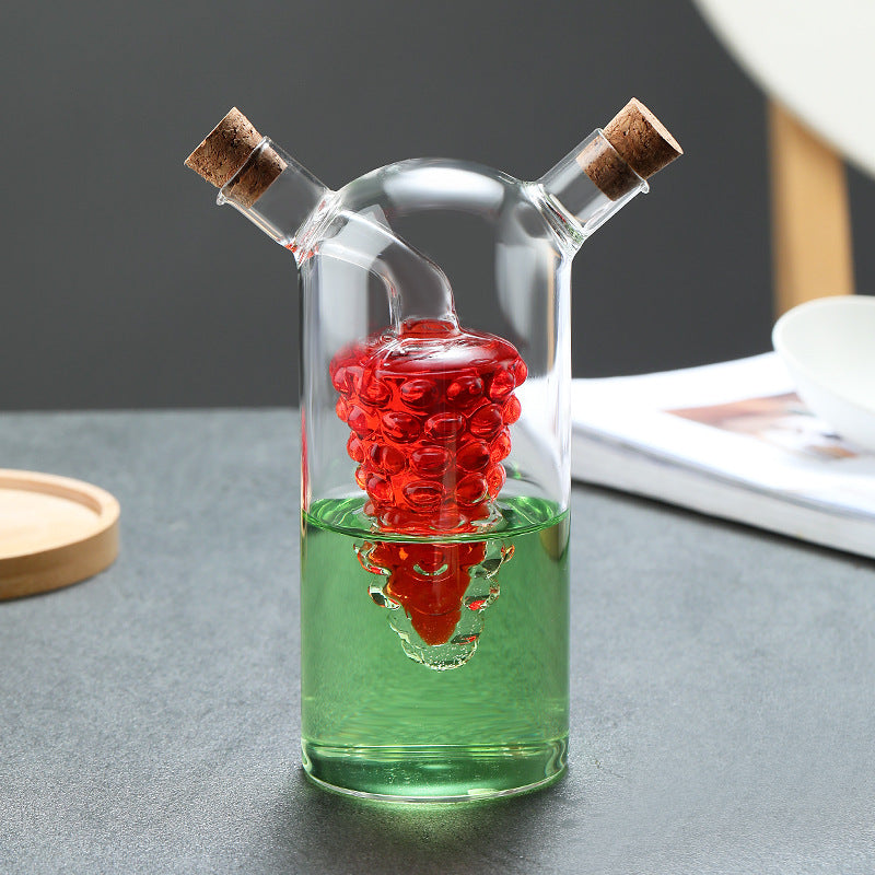 Heat-resistant glass soy sauce and vinegar bottle