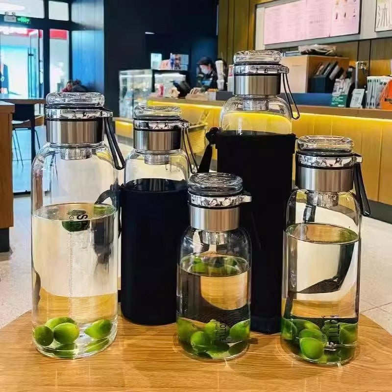 Heat-Resistant Glass Tea Cup with Infuser
