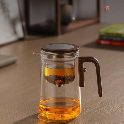Heat-Resistant Glass Teapot with Magnetic Lid