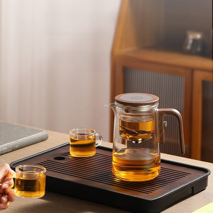 Heat-Resistant Glass Teapot with Magnetic Lid