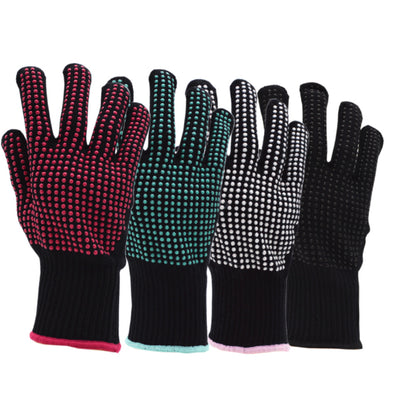 Heat-resistant hand cover for hair care