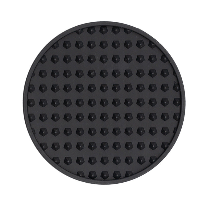 Heat-Resistant Silicone Coaster Round Anti-Slip Drink Pad