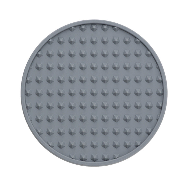Heat-Resistant Silicone Coaster Round Anti-Slip Drink Pad