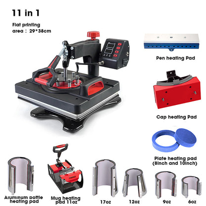 Heat transfer stamping machine