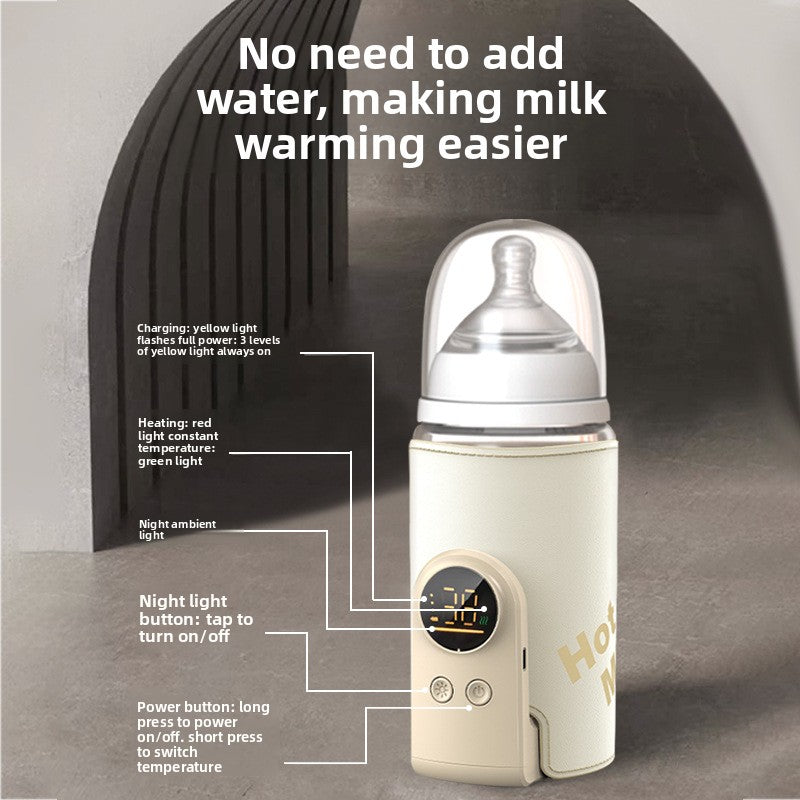 Heated constant temperature milk warmer