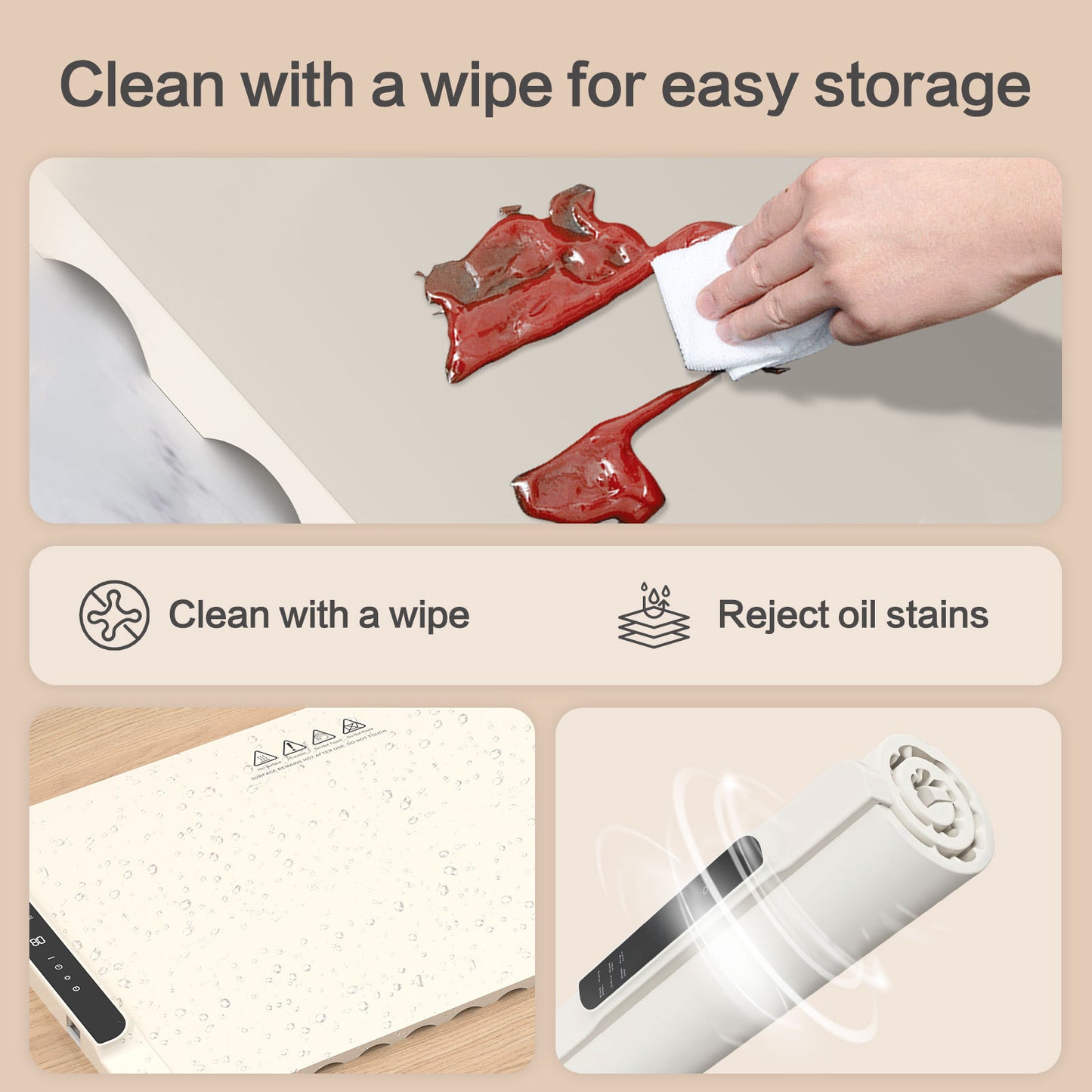 Heated food warming plate