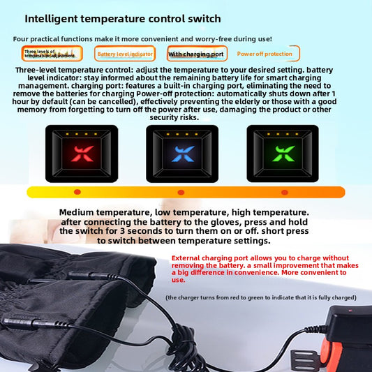 Heated gloves.