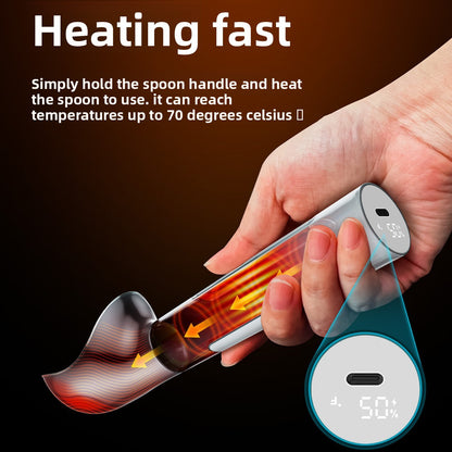 Heated ice cream scoop