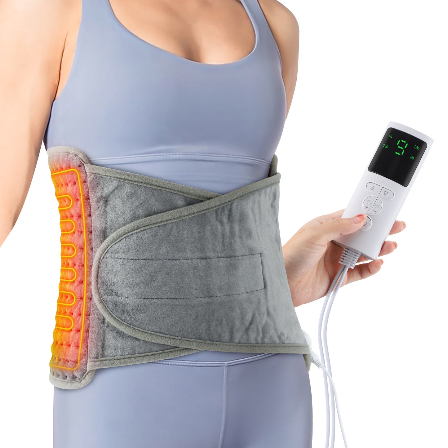 Heated Lumbar Support Belt and Heated Seat Cushion