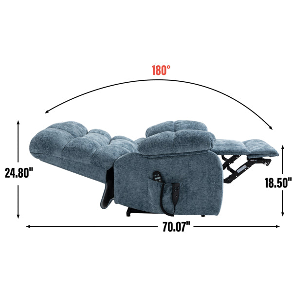 Heated reclining chair with massage function