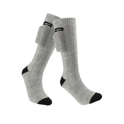 Heated socks covering the entire foot surface