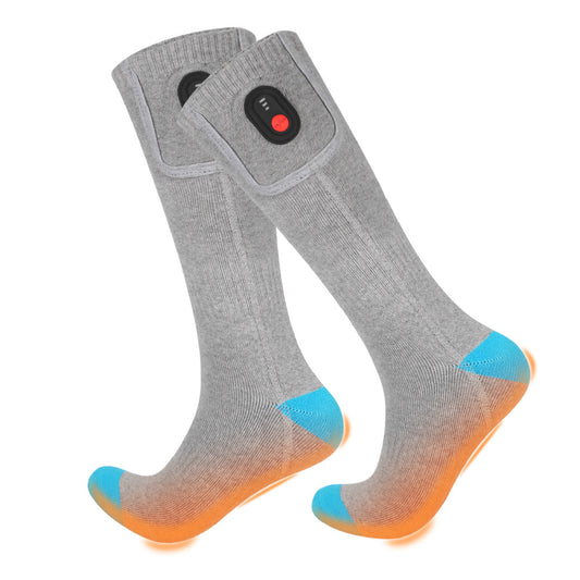 Heated socks for warming feet
