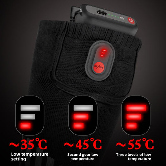 Heated socks for warming feet