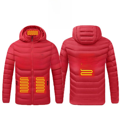 Heated warm cotton coat